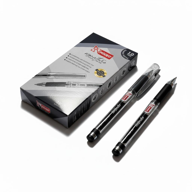 Mikro İmza Kalemi Dev Jumbo Boy 1.0 Mm Siyah Renk 12Li Paket