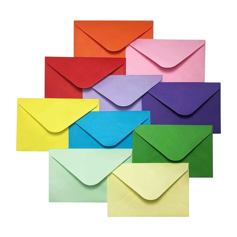 Mini Renkli Zarf 7*9 Cm 1000'Li Paket