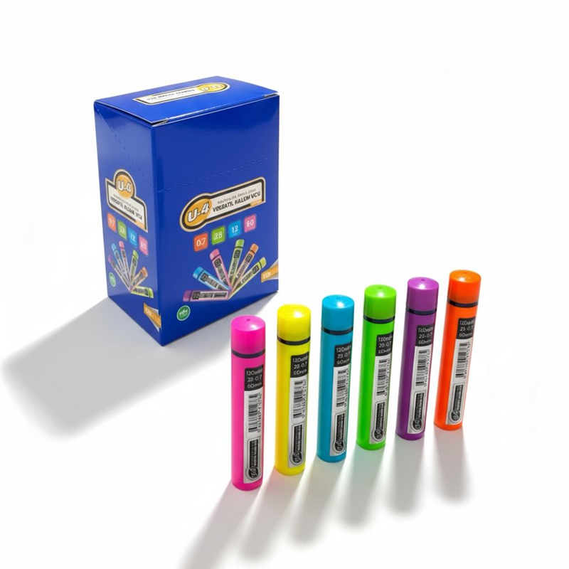 U4 120'Li 0.7 Uç Karışık Renkli 12'Li Paket U4 120'Li 0.7 Uç Karışık Renkli 12'Li Paket