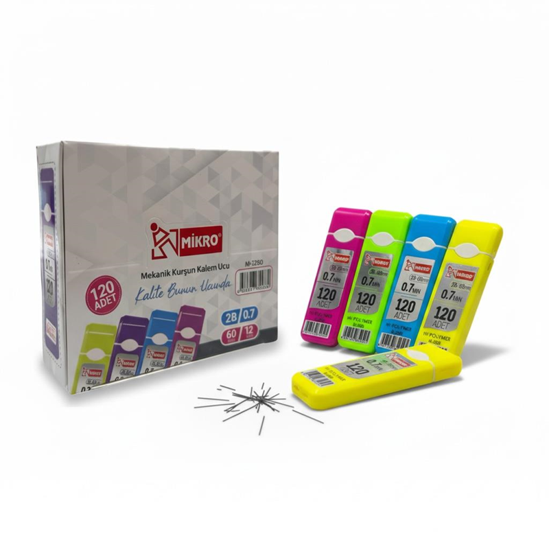 Mikro Neon Renkler 120'Li Uç 12'Li Paket