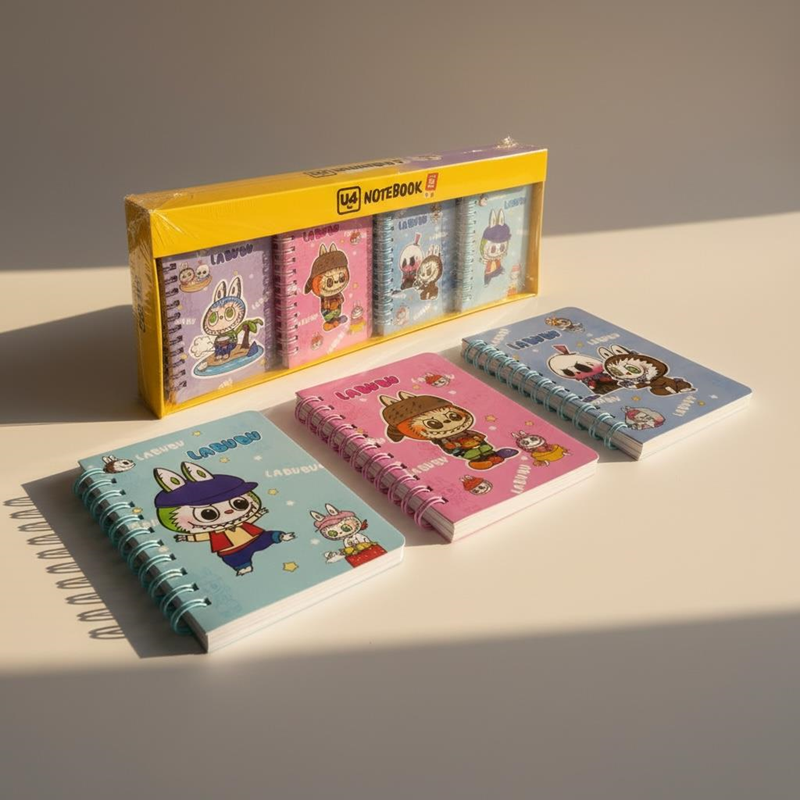 U4 A-7 Telli Labubu Not Defteri 20'Li Paket