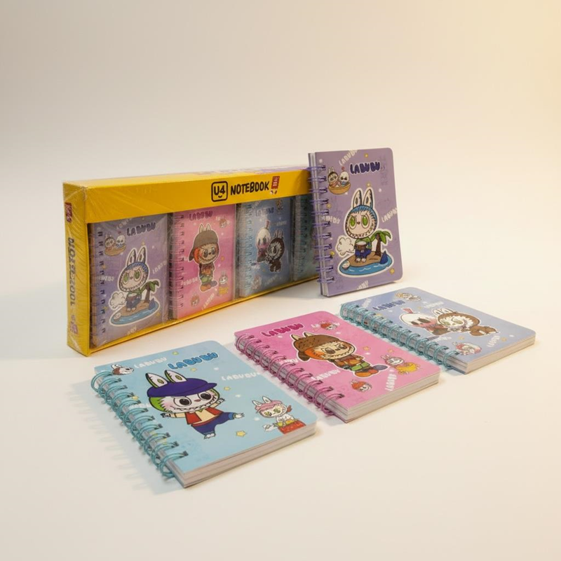 U4 A-7 Telli Labubu Not Defteri 20'Li Paket U4 A-7 Telli Labubu Not Defteri 20'Li Paket