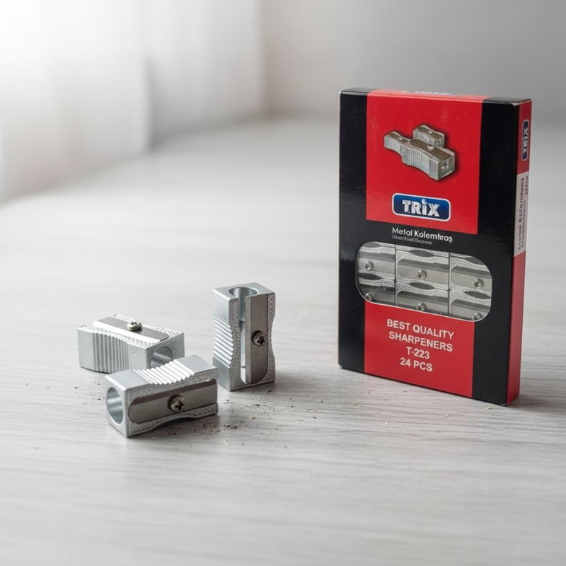 Trix T-223 Metal Kalemtıraş 24'Lü Paket