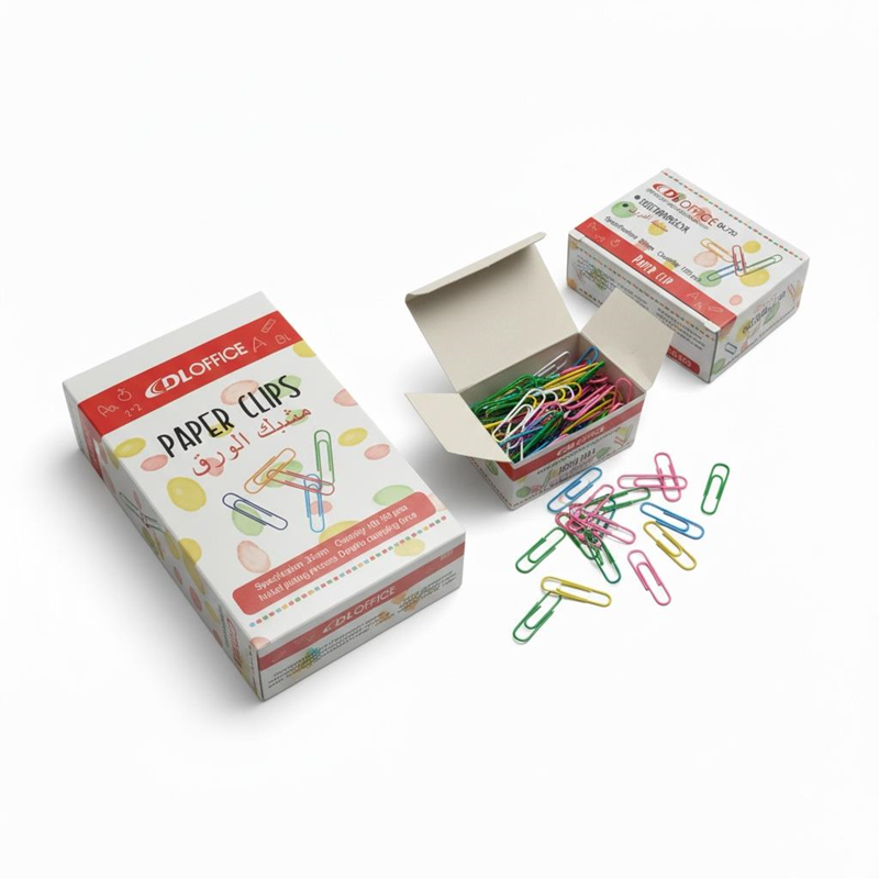 Renkli Metal Ataç 33 Mm 100'Lü Kutu 10'Lu Box