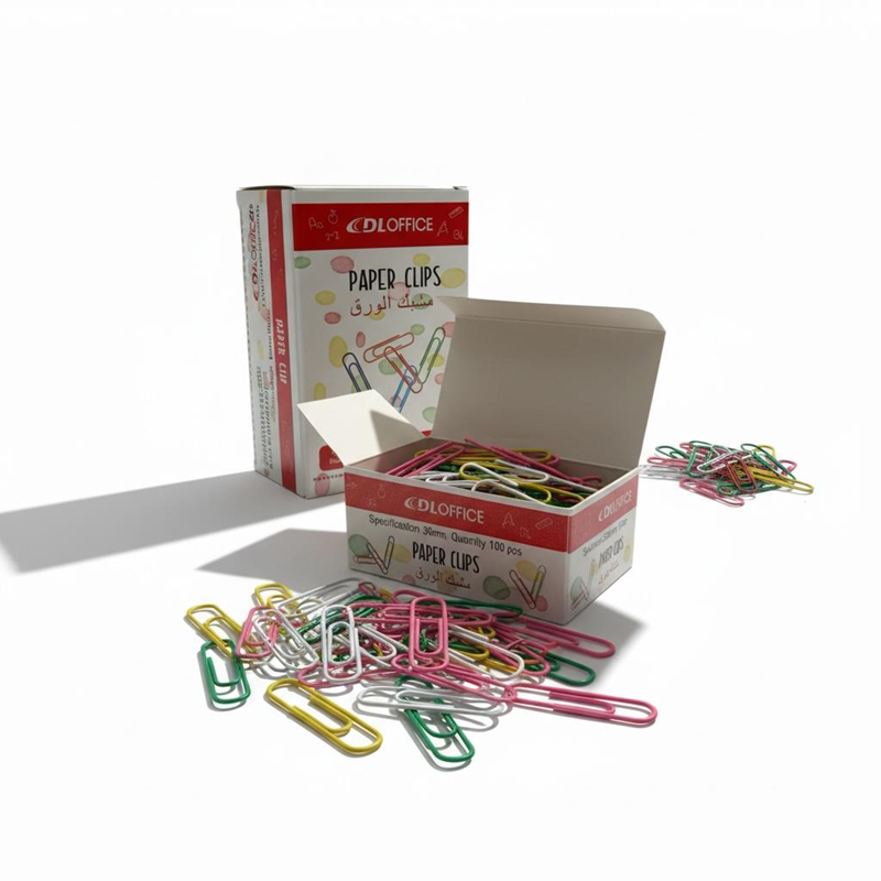 Renkli Metal Ataç 50 Mm 100'Lü Kutu 10'Lu Box