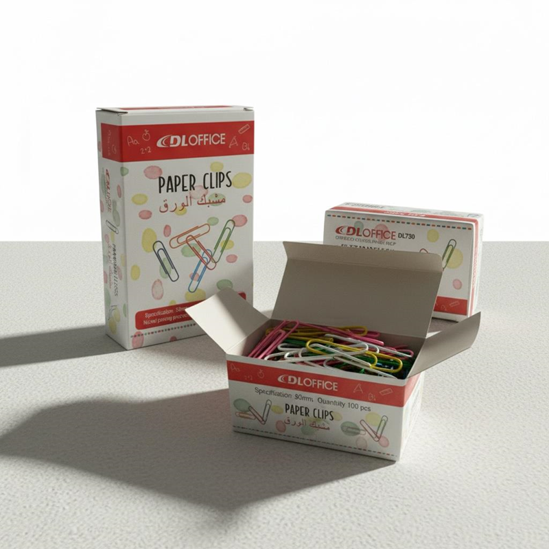 Renkli Metal Ataç 50 Mm 100'Lü Kutu 10'Lu Box