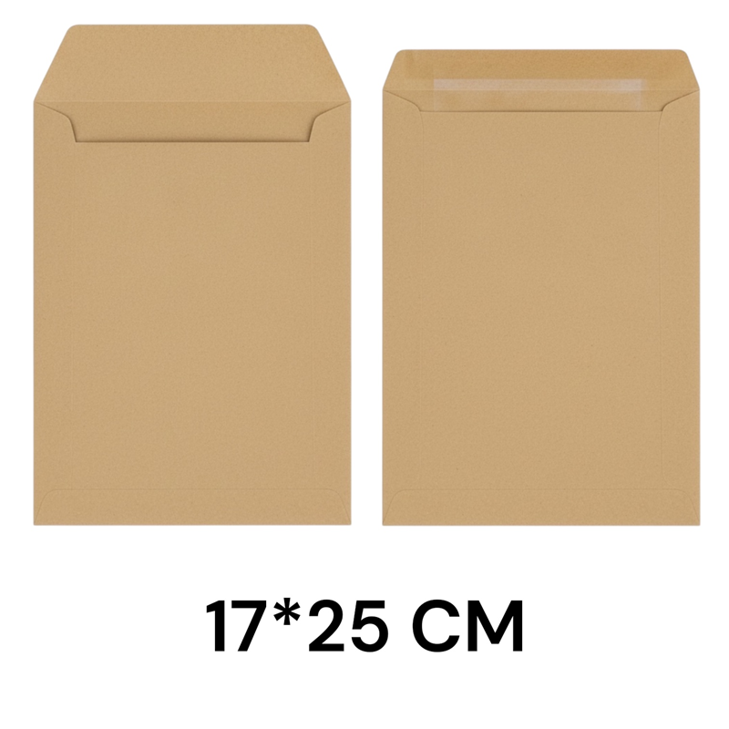 17*25 Cm Kraft Torba Zarf 50'Li Paket 17*25 Cm Kraft Torba Zarf 50'Li Paket
