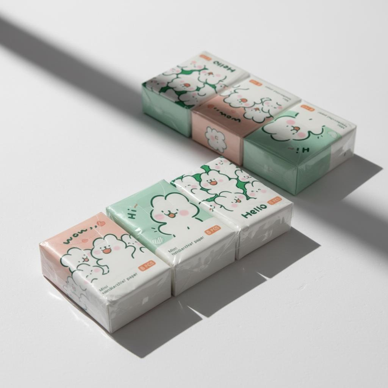 Mini 8'Li Cep Mendil Peçete 9'Lu Paket