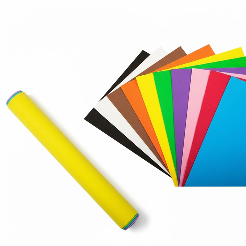 Rulo Fon Kartonu 10 Renk 10 Adet 50*70 Cm