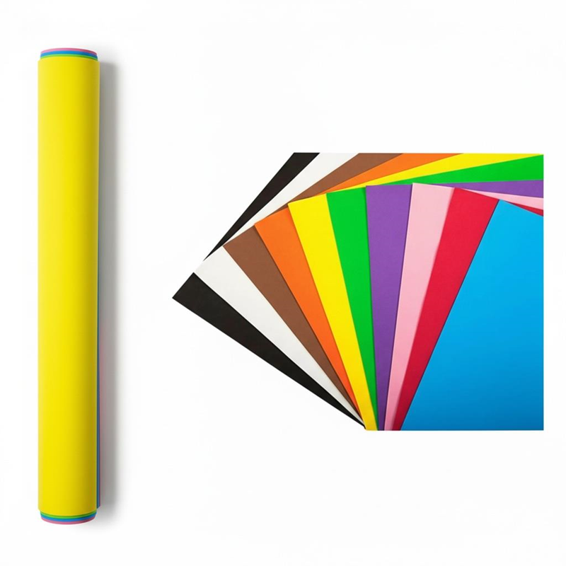 Rulo Fon Kartonu 10 Renk 10 Adet 50*70 Cm