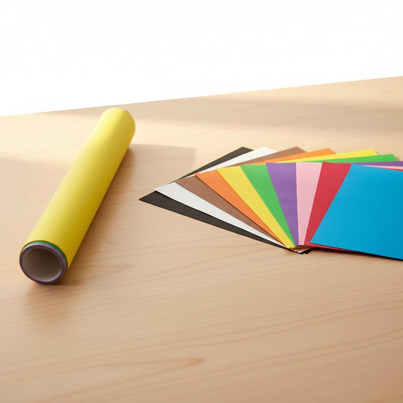 Rulo Fon Kartonu 10 Renk 10 Adet 50*70 Cm