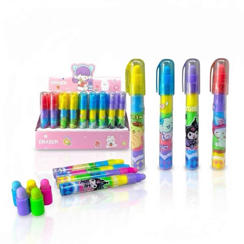 No.006 Kuromi Modeli Yumurtlayan Geçmeli Silgi 36'Lı Paket