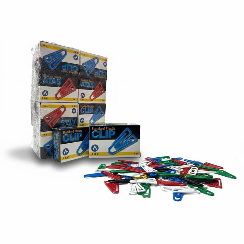 Ark Renkli Plastik Ataç 8 Gr 24'Lü Paket