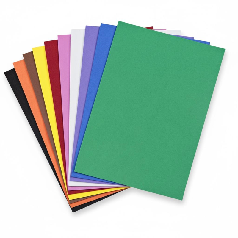 A4 Fon Kartonu 10 Renk Karışık Renkler * Paket 50