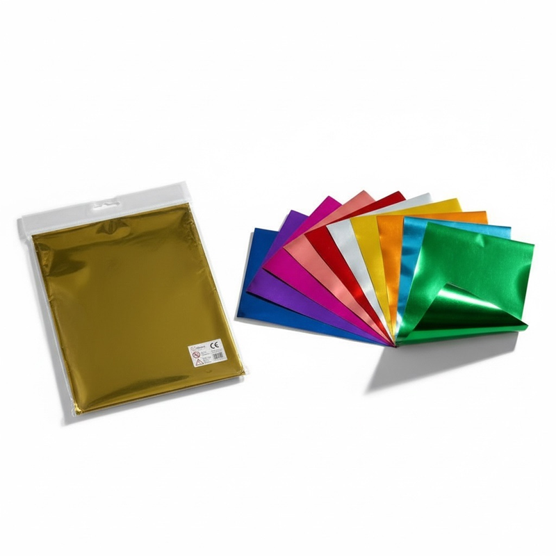 A4 20*30 Cm Aynalı Metalik Karton 10 Renk Karışık Renkler * Koli 200