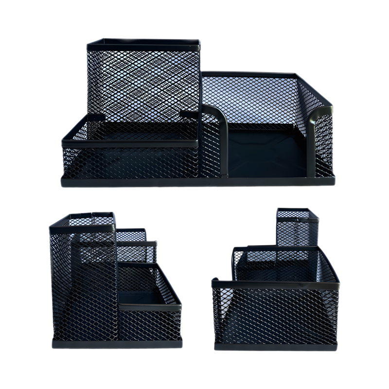 Metal 3'Lü Bitişik Kalemlik Seti