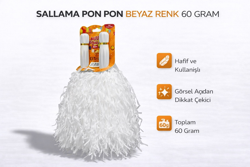 EXTRA DOLGUN PONPON SEDEFLİ 2Lİ -BEYAZ