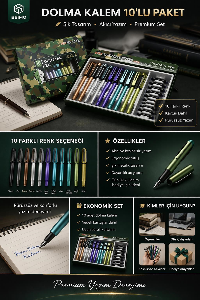 Dolma Kalem 10'Lu Paket