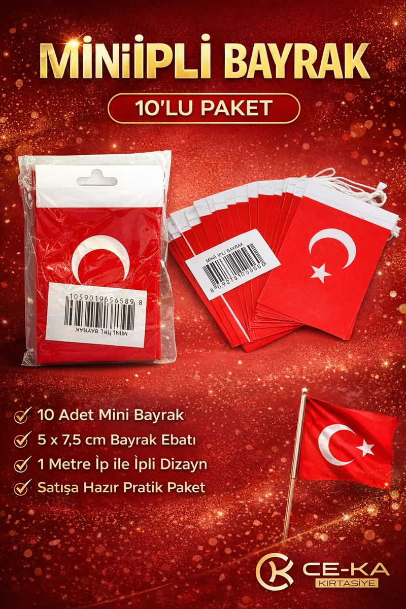 Mini Boy İpli Bayrak