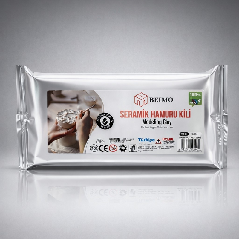 Seramik Hamuru Kil Çamuru 250 Gr Beyaz Renk Seramik Hamuru Kil Çamuru 250 Gr Beyaz Renk