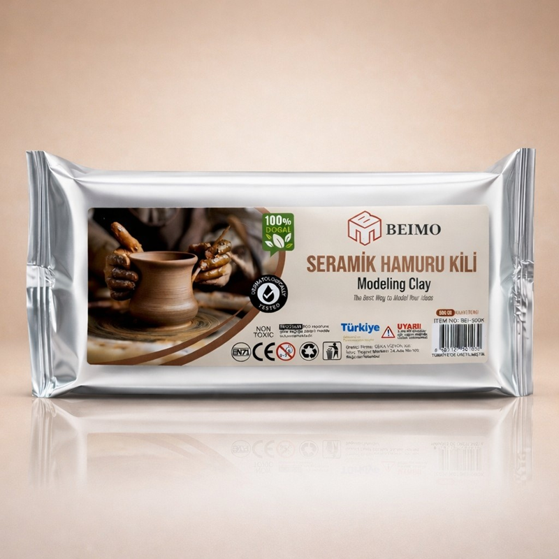 Seramik Hamuru Kil Çamuru 500 Gr Kahverengi Seramik Hamuru Kil Çamuru 500 Gr Kahverengi