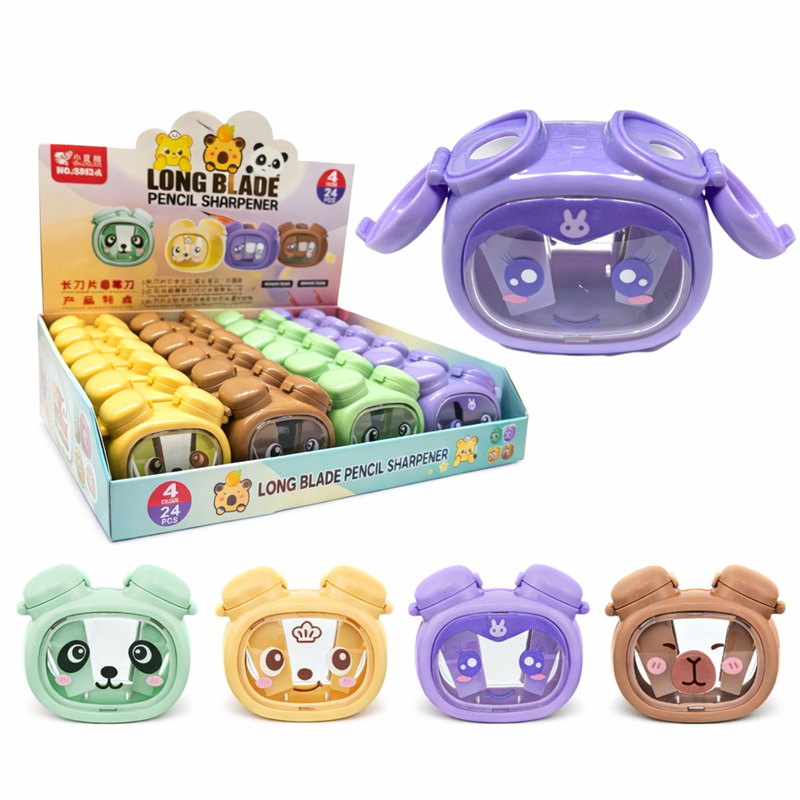 No.5892/A Çift Gözlü Kulak Açılabilir Kalemtıraş 24Lü Paket