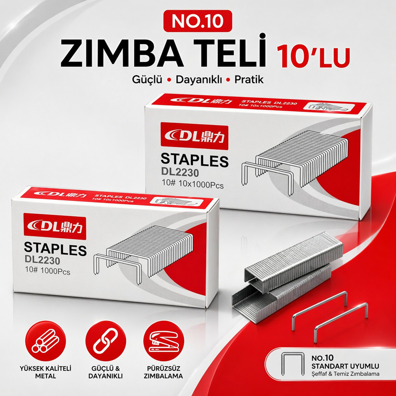 No.10 Küçük Zımba Teli 10'Lu Paket