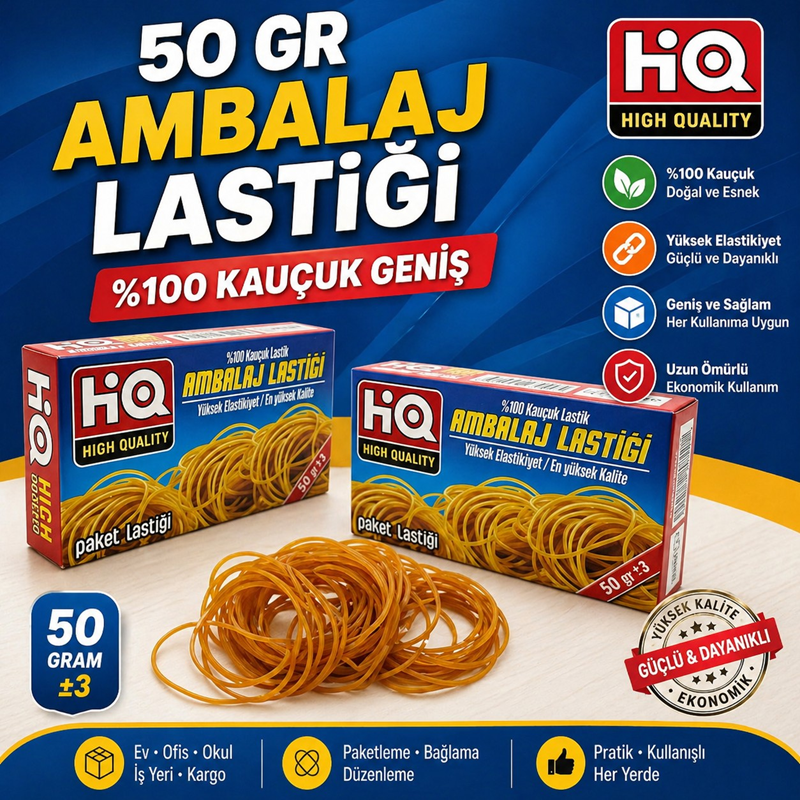 Kutulu 50 Gr Ambalaj Para Lastiği %100 Kauçuk Kutulu 50 Gr Ambalaj Para Lastiği %100 Kauçuk