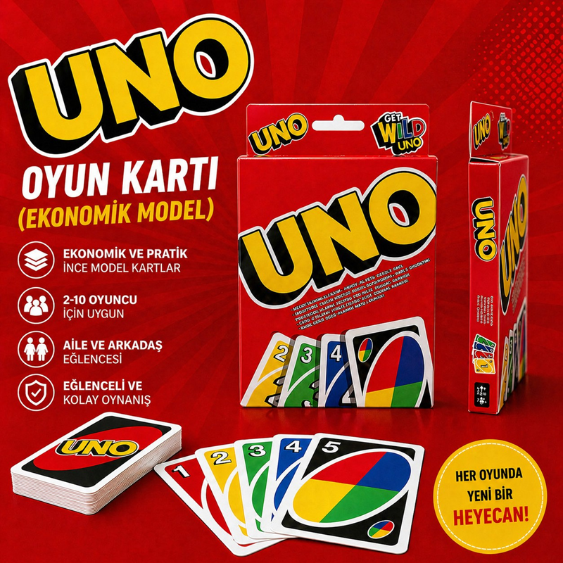 Ekonomik Uno Oyun Kartı Ekonomik Uno Oyun Kartı