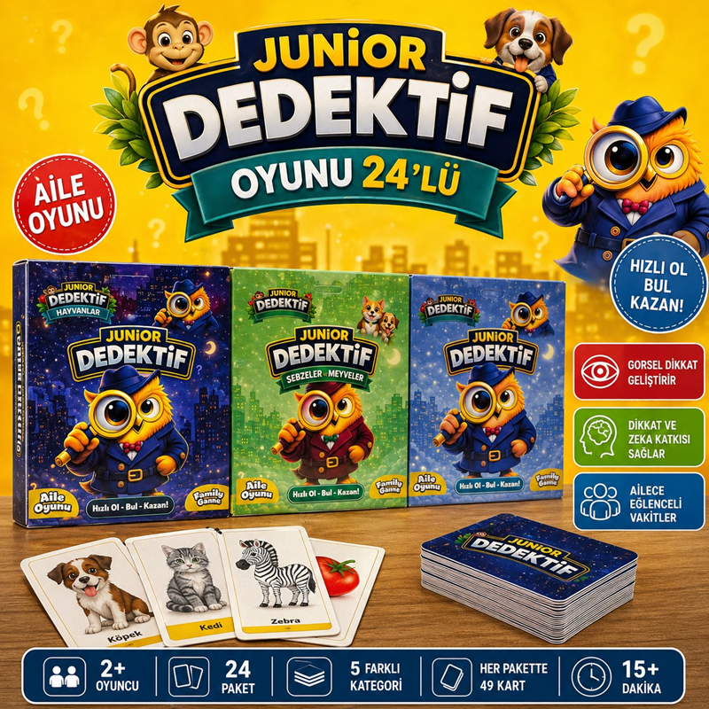Junior Dedektif Oyunu 24'Lü Paket Junior Dedektif Oyunu 24'Lü Paket