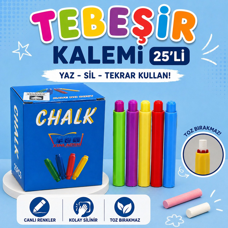 Tebeşir Kalemi 25'Li Tebeşir Kalemi 25'Li