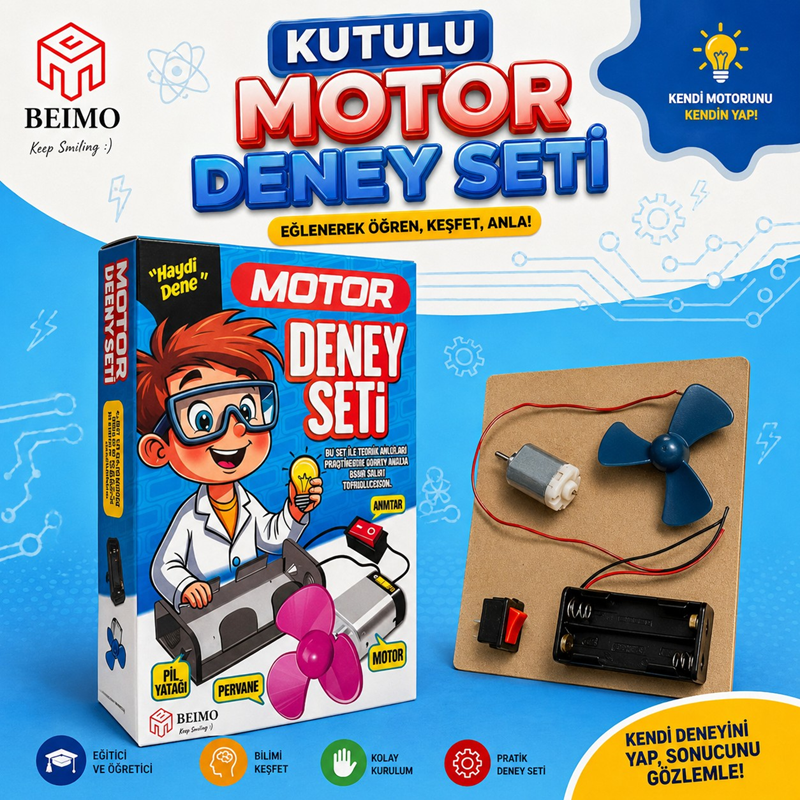 Kutulu Lüks Motor Deney Seti Kutulu Lüks Motor Deney Seti