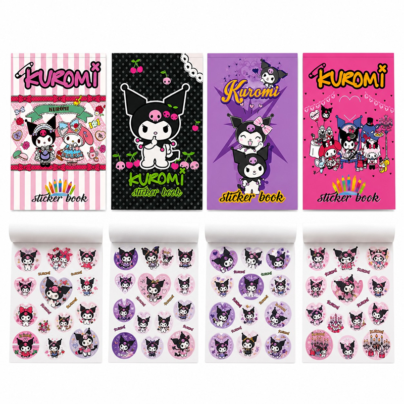 15*25 Cm Kuromi Sticker Defteri 16 Yaprak 15*25 Cm Kuromi Sticker Defteri 16 Yaprak