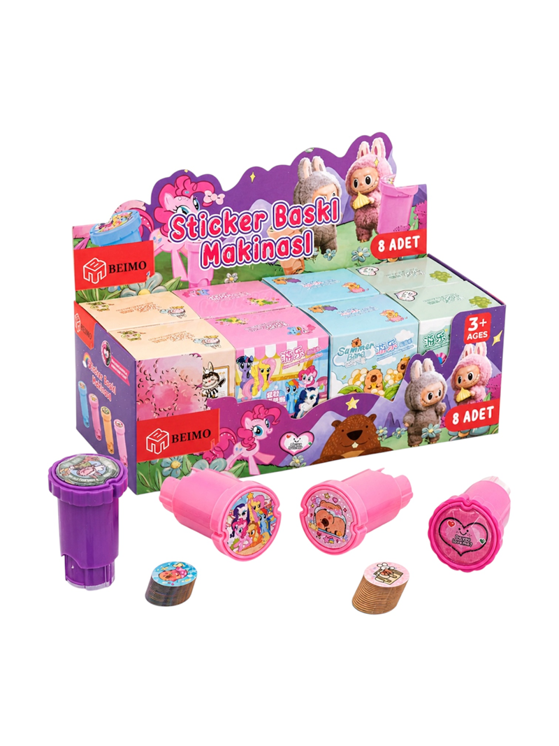 Sticker Stamp Baskı Makinası 8'Li Paket Sticker Stamp Baskı Makinası 8'Li Paket