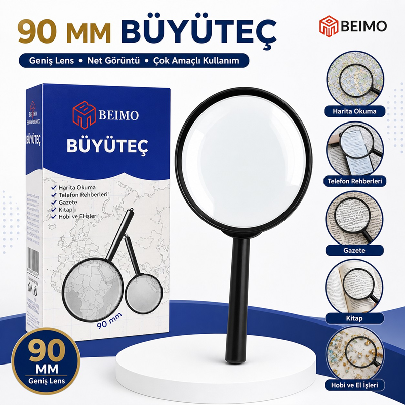 90 Mm Büyüteç