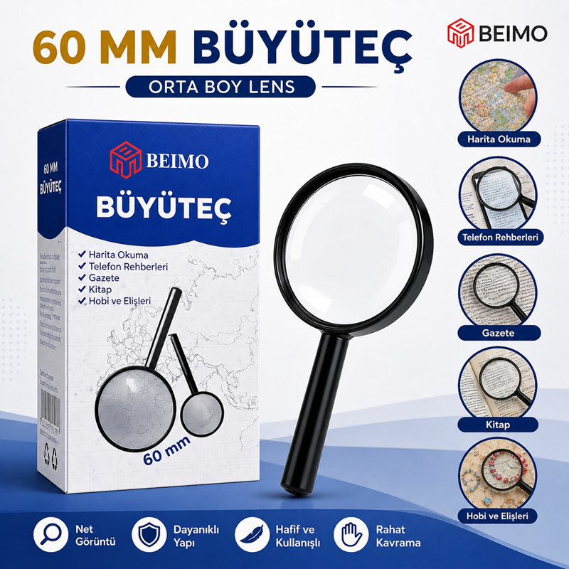 60 Mm Büyüteç
