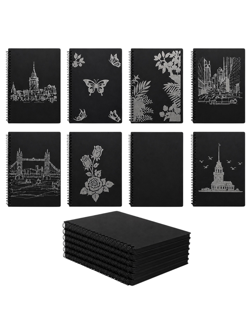 A5 Siyah Spralli Defter 12'Li A5 Siyah Spralli Defter 12'Li