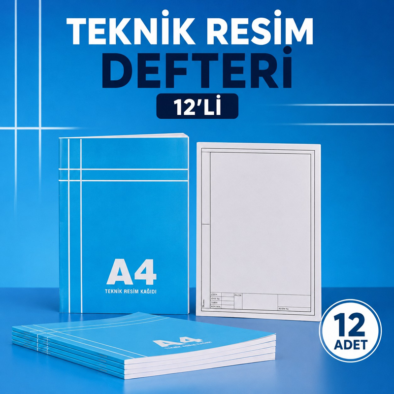 Teknik Resim Defteri 12'Li