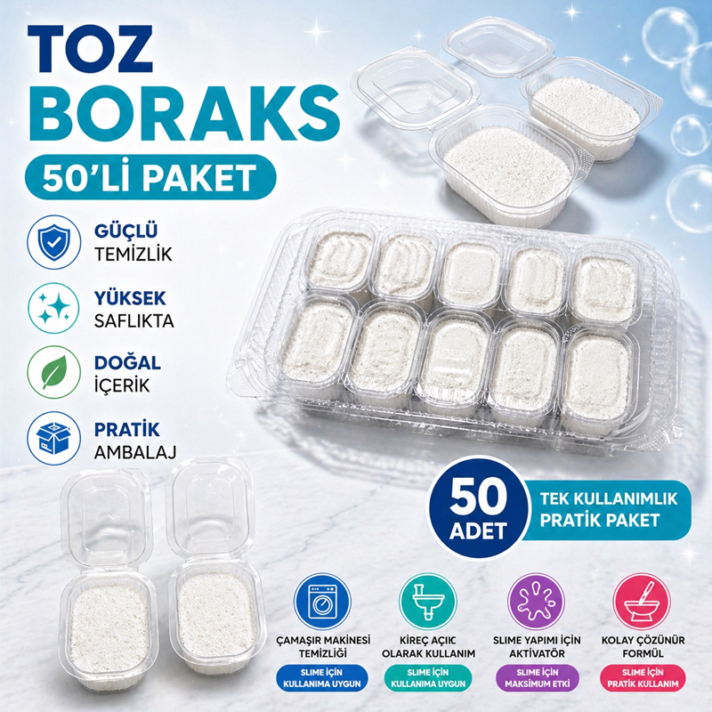 Toz Boraks 50'Lı Paket