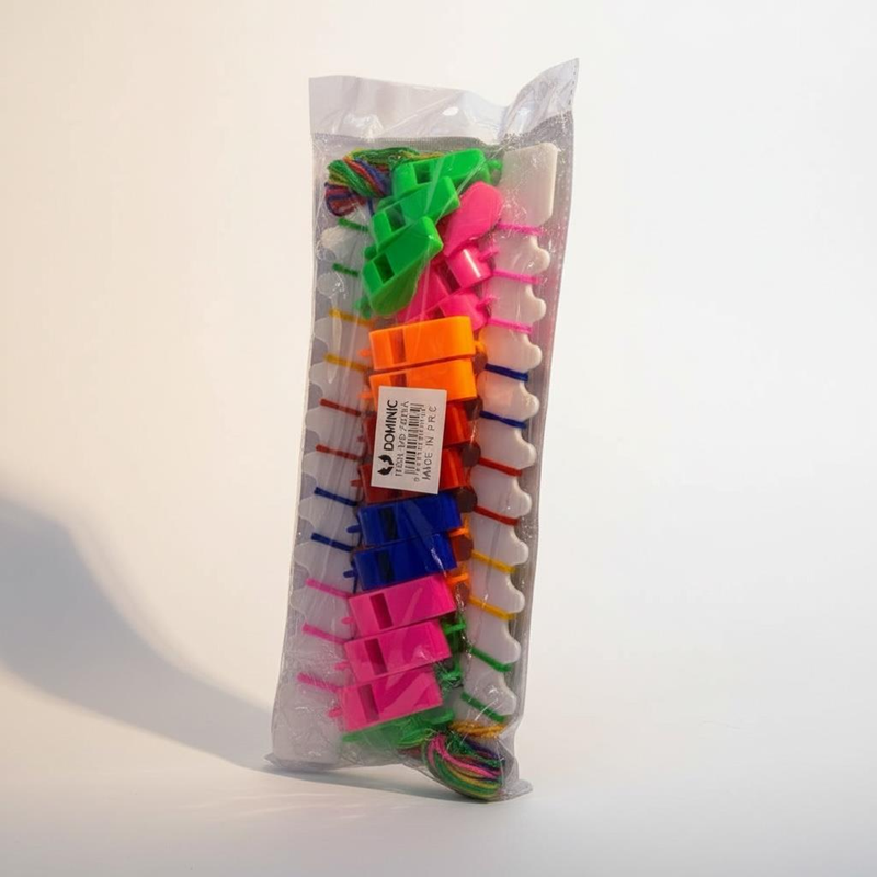 Plastik Düdük İpli 24'Lü Paket