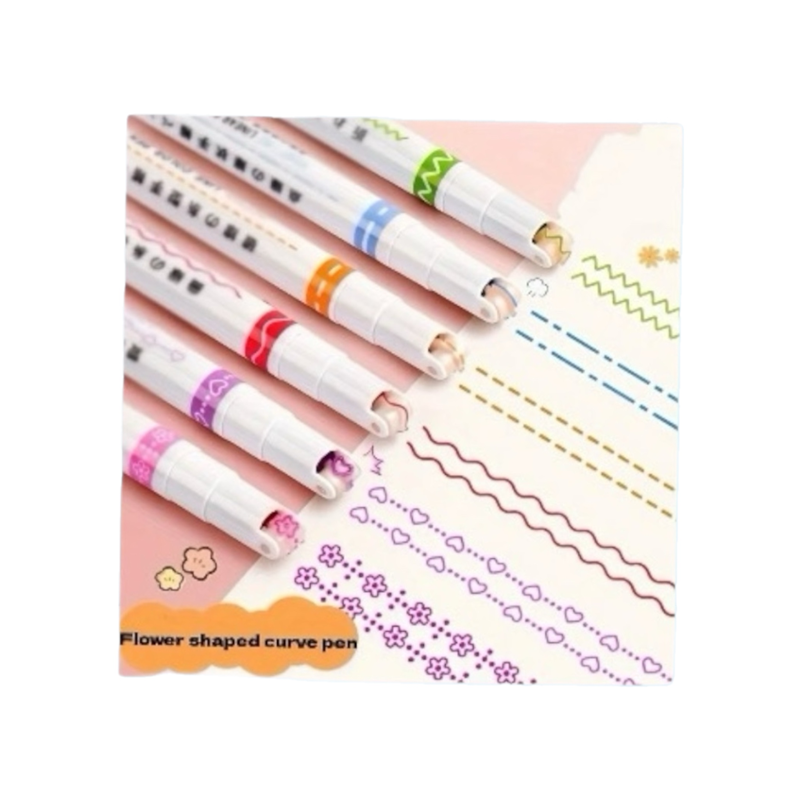DM-7008 ŞERİT FOSFORLU KALEM 6LI SET
