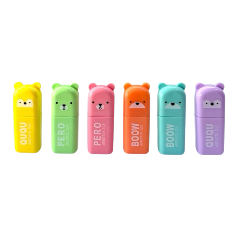 RM-1520 BOOW MİNİ FOSFORLU KALEM 6LI SET