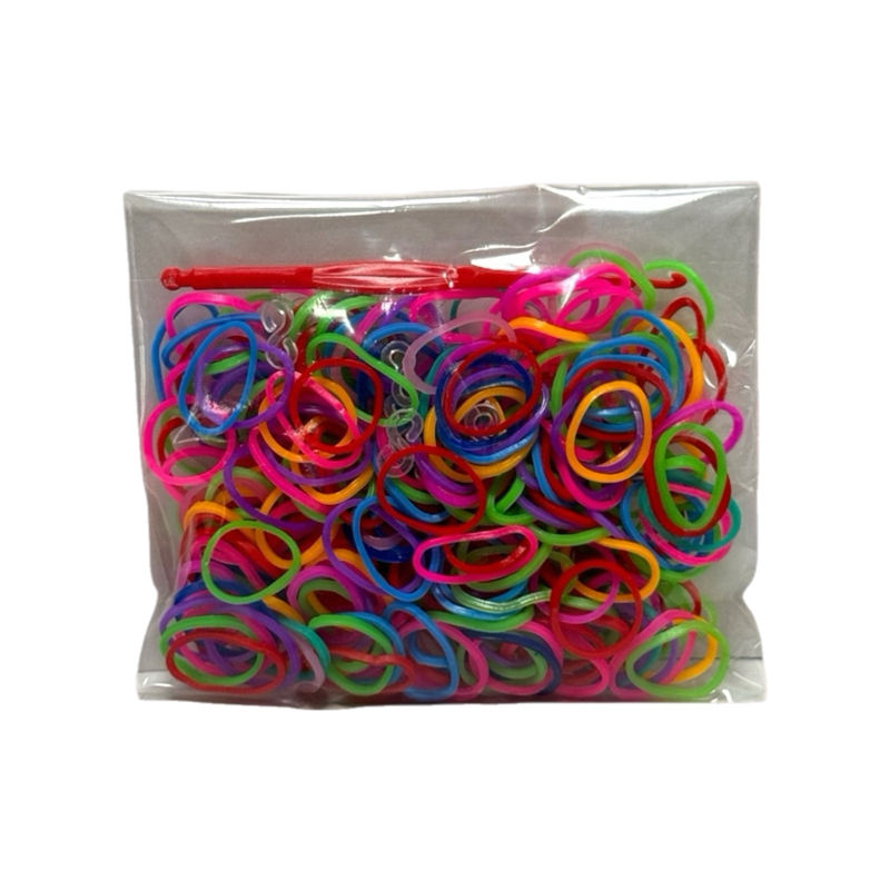 LASTİK ÖRGÜ BİLEKLİK YAPIM SETİ 12Lİ PAKET