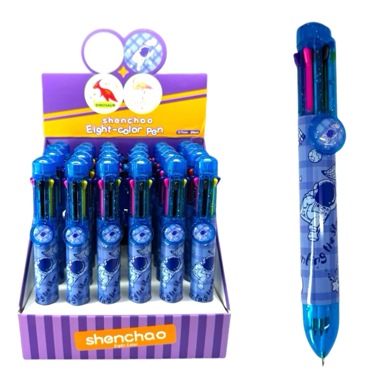 SC-551 ASTRONOT 8 RENK ÇOKLU TÜKENMEZ KALEM 24LÜ PAKET