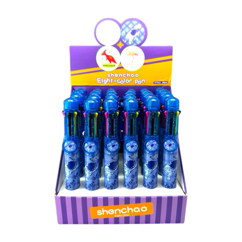 SC-551 ASTRONOT 8 RENK ÇOKLU TÜKENMEZ KALEM 24LÜ PAKET