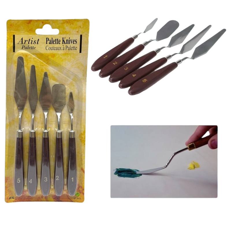 METAL SPATULA SETİ 5Lİ SET