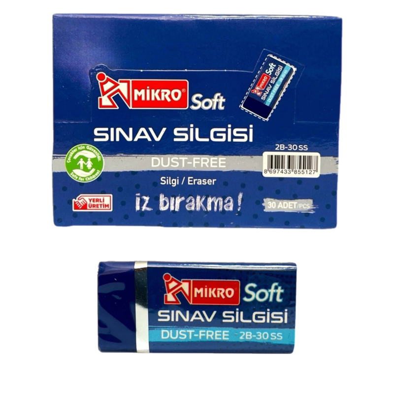 MİKRO SINAV SİLGİSİ 30LU PAKET