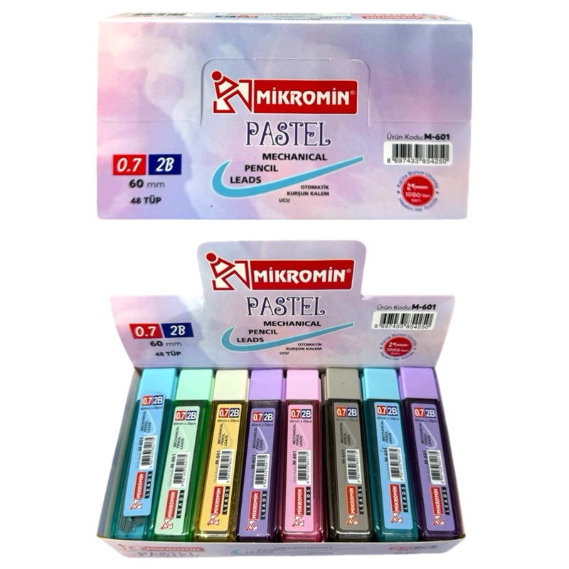 MİKRO PASTEL 60 MM 0.7 UÇ 48Lİ PAKET