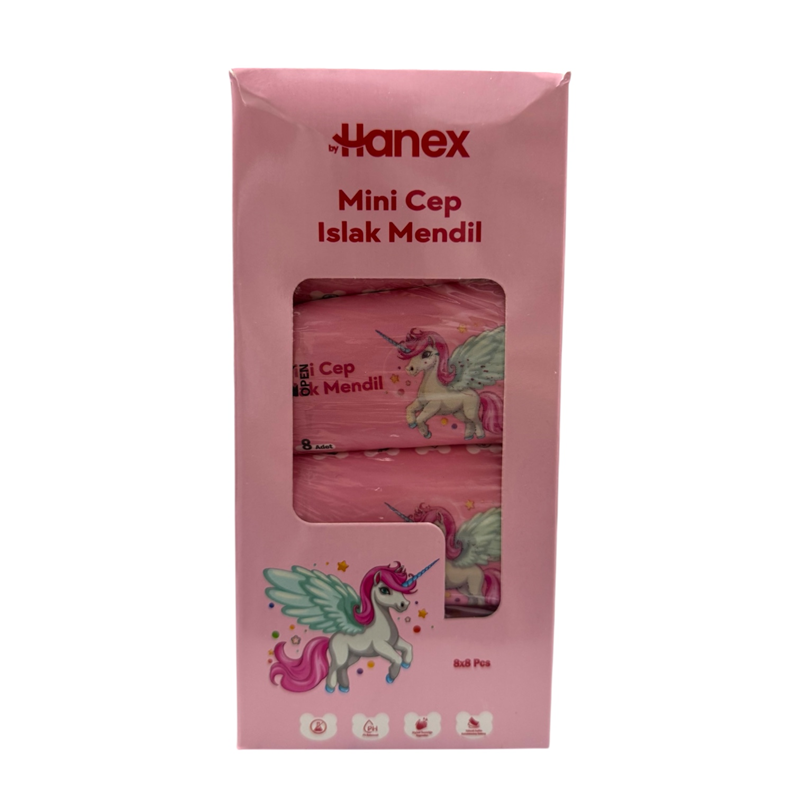 HANEX MİNİ CEP ISLAK MENDİL 8Lİ