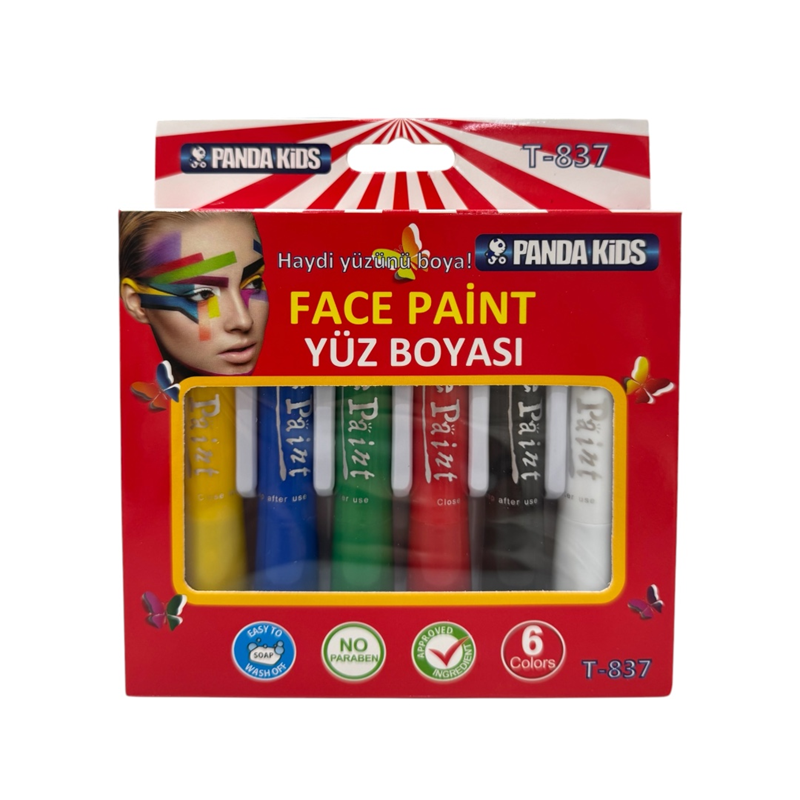PANDA KİDS YÜZ BOYASI 6 RENK